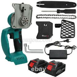 10''1500W Cordless Electric ChainSaw Wood Cutter One-Hand Saw Woodworking Garde