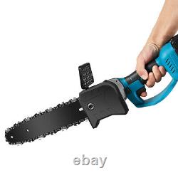 10'' 800W Cordless Electric Chainsaw Powerful Wood Cutter Saw with 2 Battery HL