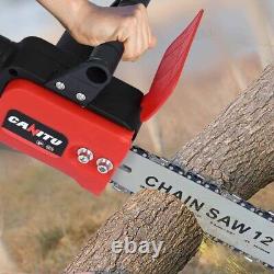 12'' Cordless Chainsaw Electric Powerful Saw Woodworking Wood Cutter withBattery