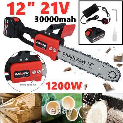 12'' Cordless Chainsaw Electric Wood Cutting Saw Cutter For Makita 21V Battery