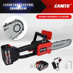 12'' Cordless Electric Wood Cutting Saw Cutter Chainsaw For Makita 21V Battery
