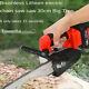 12-inch 1280w Mini Cordless Chainsaw Handheld Cutter Felling Trees Rechargeable