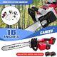 1280w 16'' Brushless Chainsaw Electric One-hand Saw Wood Cutter + 2 Batteries Uk