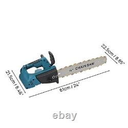 14'' 1200W Brushless Wood Cutting Saw Cutter Cordless Chainsaw with 21V Battery