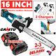 16 1280w Electric Cordless Chainsaw One-hand Saw Wood Cutter Tool + 2 Batteries