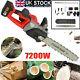 16 7200w Cordless Electric Chainsaw Wood Saw Cutter Tool & 2 Battery For Makita
