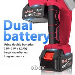 16 Brushless Electric Cordless Chainsaw Wood Saw Cutter + 2 Battery For Makita