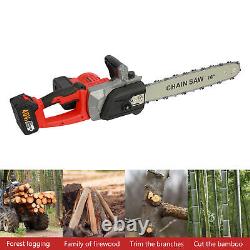 16 Chainsaw Cordless Battery Rechargeable Wood Cutter Saw Chain Saws Electric