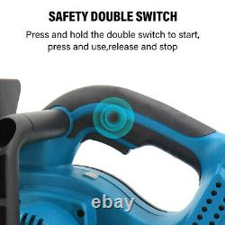 16 Cordless Brushless Chainsaw Powerful Wood Cutter Saw 4 Batteries For Makita