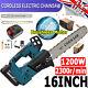 16 Cordless Electric Chainsaw Brushless Power Saw Cutter With Battery For Makita