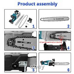 16 Cordless Electric Chainsaw Brushless Strong Power Wood Cutter Saw For Makita