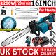 16 Cordless Electric Chainsaw Brushless Woodworking Saw With 2 Battery For Makita