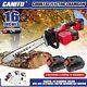 16 Electric Cordless Chainsaw Powerful Hand Held Wood Saw 2 Battery & 2 Charger