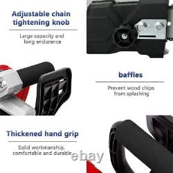 16 Electric Cordless Chainsaw Powerful Hand held Wood Saw 2 Battery & 2 Charger