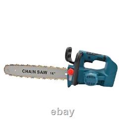 16'' Electric Cordless Chainsaw Powerful Wood Cutter Saw with Battery For Makita