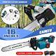 16'' Electric Cordless Chainsaw Wood Cutting Tool With 2 Battery & Charger Uk