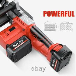 16''Electric Cordless Chainsaw Wood Cutting Tool with 3 chains 2 Battery Charger