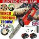 16 Safe Electric Cordless Chainsaw For Makita Drive Saw Wood Cutter 2 Batteries