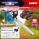 16in Electric Chainsaw Cordless Brushless Wood Cutter + 4 Batteries + Charger