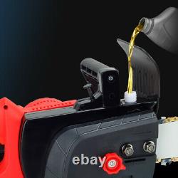 16in Two Batterys Cordless Chainsaw Brushless Electric Wood Cutter Machine 2000W
