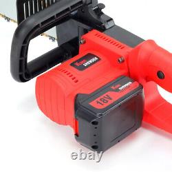 16in Two Batterys Cordless Chainsaw Brushless Electric Wood Cutter Machine 2000W