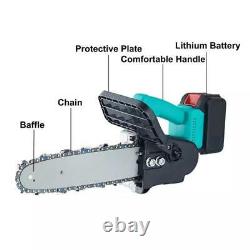 1pc 188F Battery 10 Inch Woodworking Cordless Rechargeable Electric Chain Saw