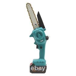 2 Batteries 8 400W Mini Cordless Chainsaw Electric One-Hand Saw Wood Cutter
