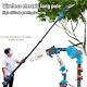2 Batteries Brushless Pole Chainsaw Long Reach Saw Cordless Wood Cutter Saw New