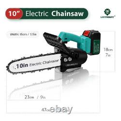 2-Stroke 12 Petrol Chainsaws 25cc with3PCS Chains 10 Cordless Electric Cut Tree