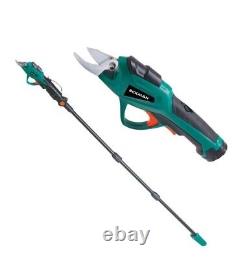 2-in-1 Cordless Electric Pruner with Telescopic Pole Handheld Lightweight