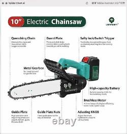 20V 10 25cm Brushless Electric Cordless battery tree garden saw Chainsaw cutter