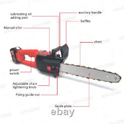 21+21V 16'' Electric Cordless Chainsaw Chain Saw Wood Cutting Tools with Battery
