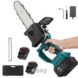 21v 8inch Brushless Cordless Pruning Chainsaw Chain Saw with Wood Branch Cutting