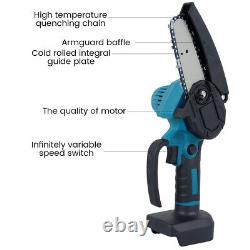 4-6'' Handheld Cordless Electric Chainsaws Wood Saw Woodworking Mini Cutter\