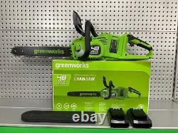 48v Coordless Greenworks Chain Saw Only Used Once