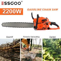 58cc Heavy Duty Petrol Chain Saw Cordless Wood Cutter Pruning Garden Industrial