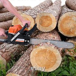 58cc Heavy Duty Petrol Chain Saw Cordless Wood Cutter Pruning Garden Industrial