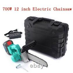 700W One-Handed Cordless Portable Electric Chainsaw with with Box Wood Cutting