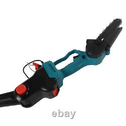750W 6 Mini Electric Cordless Chain Saw Handheld Pole Saw Battery Rechargeable