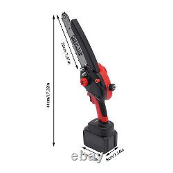 8 inch 850W Mini Cordless Chainsaw Electric One-Hand Saw Battery Wood Cutter UK