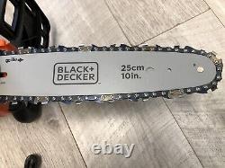 Black+Decker Cordless 18V 25cm 10 Chainsaw +Battery & Charger Read Description