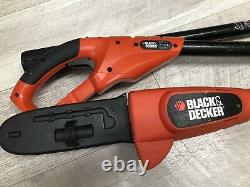 Black+Decker GPC1800 Cordless 18V Long Reach Pole Chainsaw Pruner + 2 Batteries
