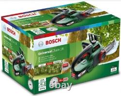 Bosch Cordless Chainsaw UniversalChain 18 battery 2.5 Ah, charger, SDS