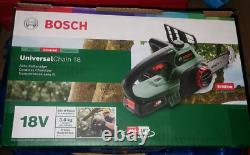 Bosch UniversalChain 18 Cordless Chainsaw 2.5Ah Battery and Charger Included