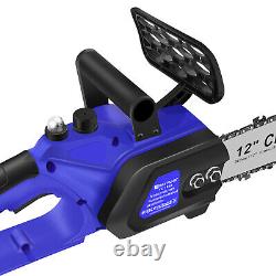 Chainsaw Cordless, 21V Electric Battery Chainsaw 12 inch, Garden Pruning Saw