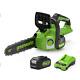 Chainsaw Cordless Brushless Battery Powered Electric 30cm Greenworks 24v