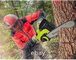 Chainsaw Cordless Electric Garden Tool Corded Electric Powered 35cm Bar Sawchain