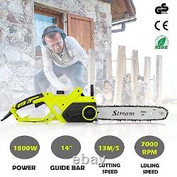 Chainsaw Cordless Electric Garden Tool Corded Electric Powered 35cm Bar Sawchain