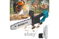 Cordless 10'' Electric One-Hand Wood Cutting Saw Chainsaw For Makita 18V Battery