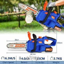 Cordless Chainsaw, SORAKO 18V 10Inch Electric Chainsaw with 4.0A Battery For Wood